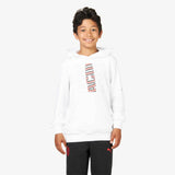 FELPA MILAN FOOTBALL CORE BAMBINO CON CAPPUCCIO E STAMPA