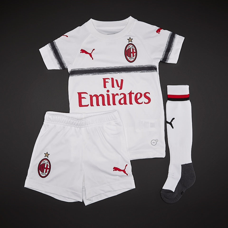 AC MILAN AWAY MINI-KIT PUMA WHITE-TANGO RED