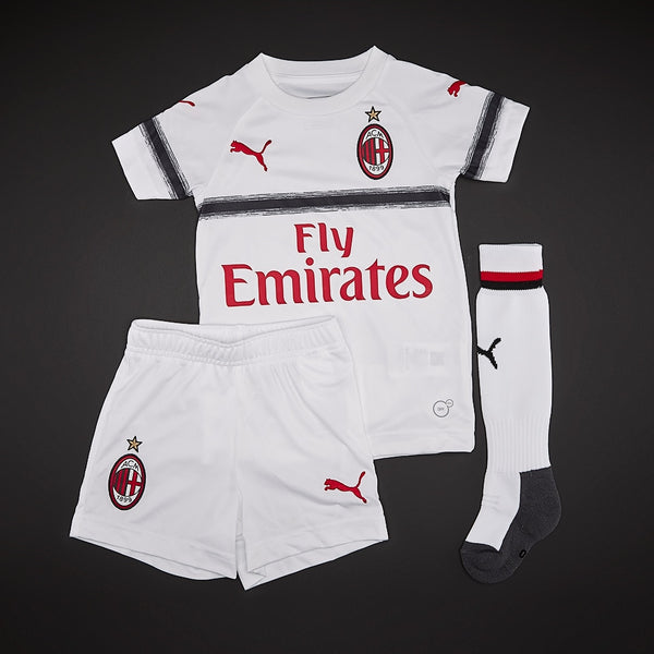 AC MILAN AWAY MINI-KIT PUMA WHITE-TANGO RED
