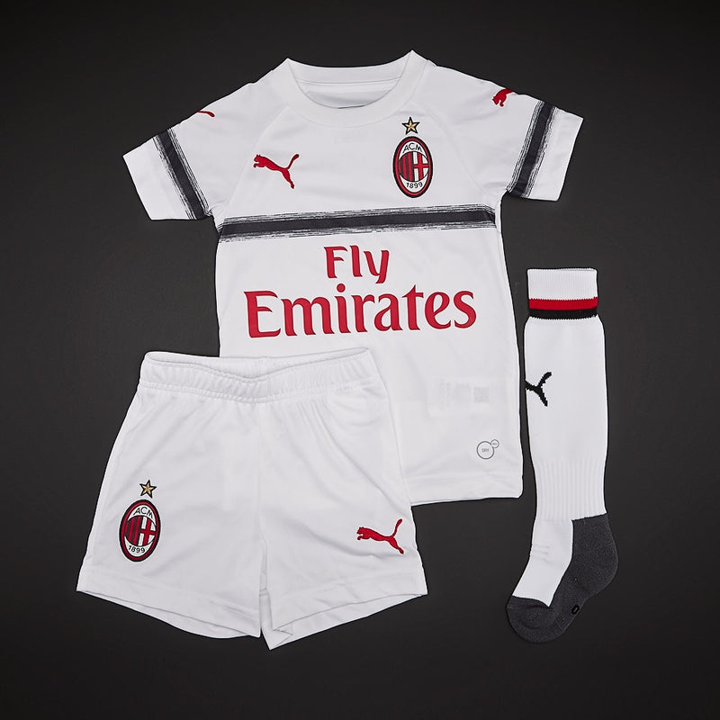 AC MILAN AWAY MINI-KIT PUMA WHITE-TANGO RED