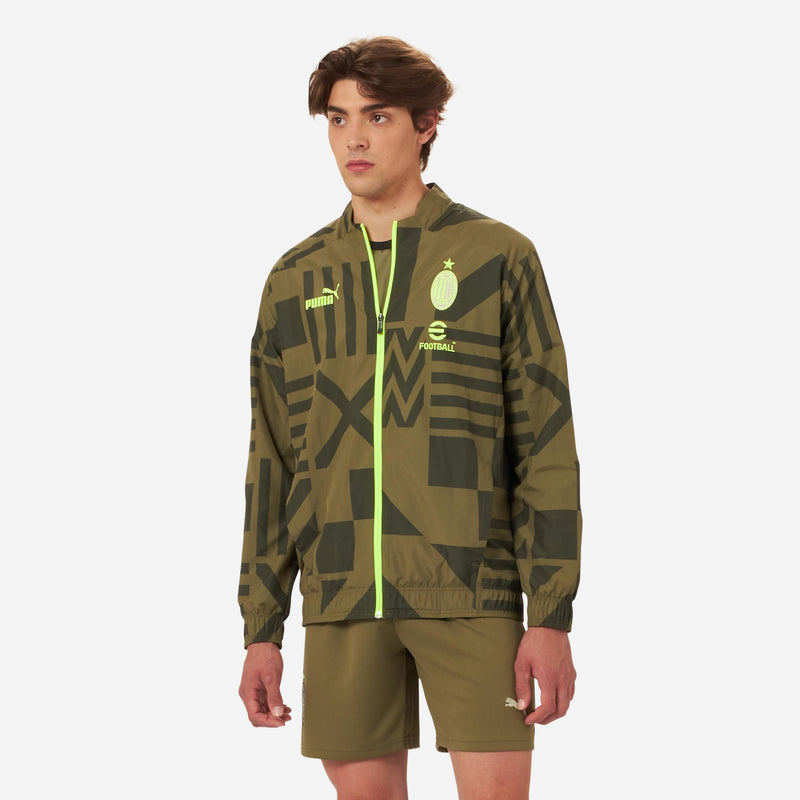 GIACCA MILAN PREMATCH 2022/23 CON ZIP