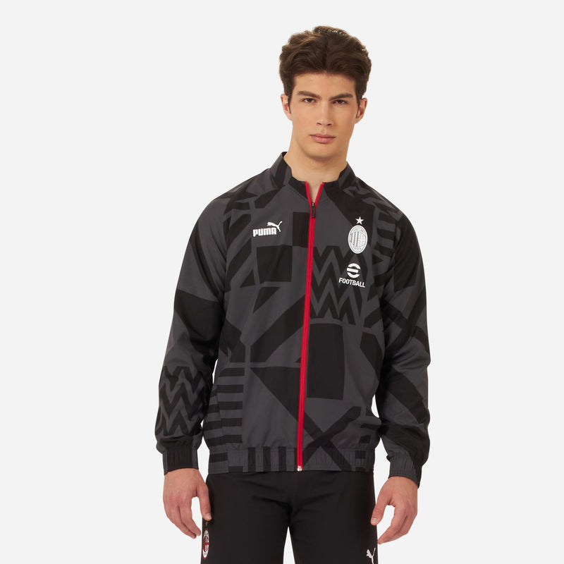 GIACCA MILAN PREMATCH 2022/23 CON ZIP