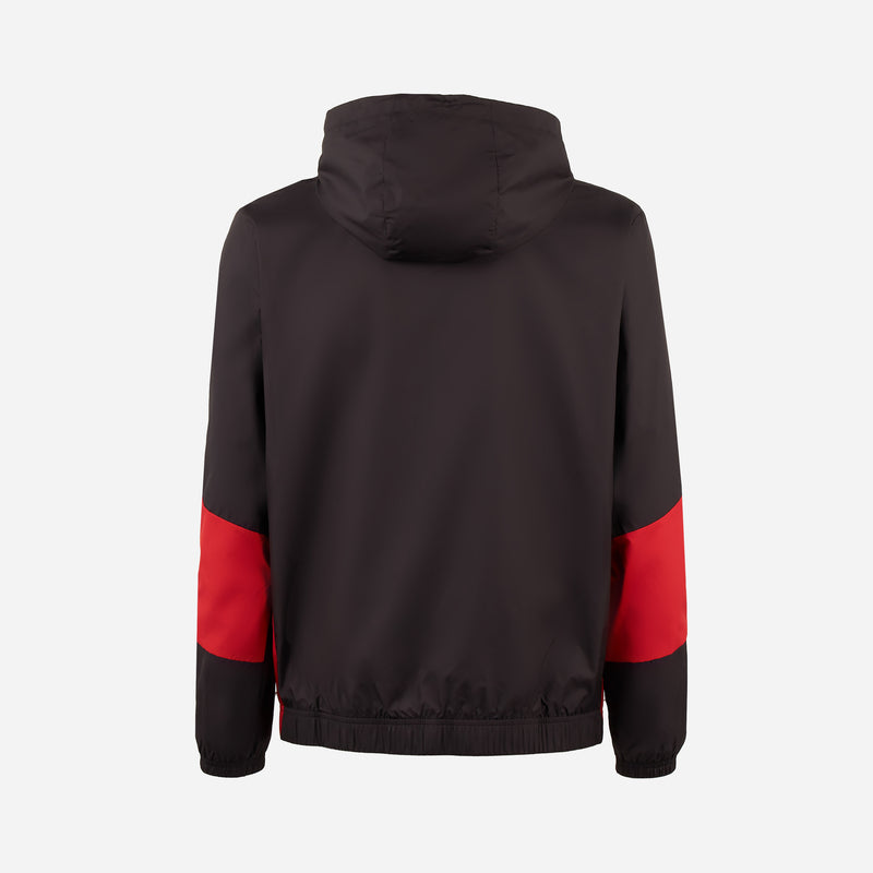 GIACCA MILAN PREMATCH 2023/24 CON ZIP E CAPPUCCIO