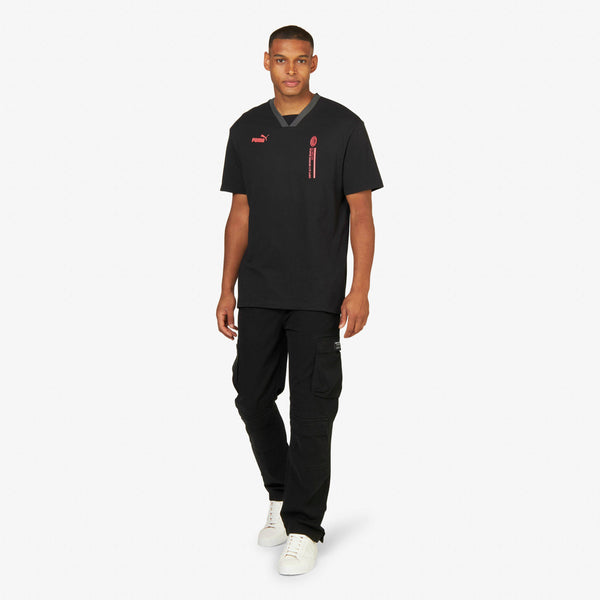 T-SHIRT MILAN ''SEMPRE INSIEME A TE SARÒ'' CON DETTAGLIO SUL RETRO