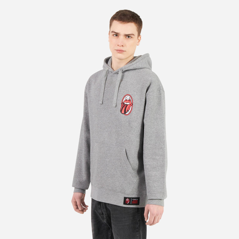 FELPA CON PATCH E RICAMO COLLEZIONE MILAN X THE ROLLING STONES
