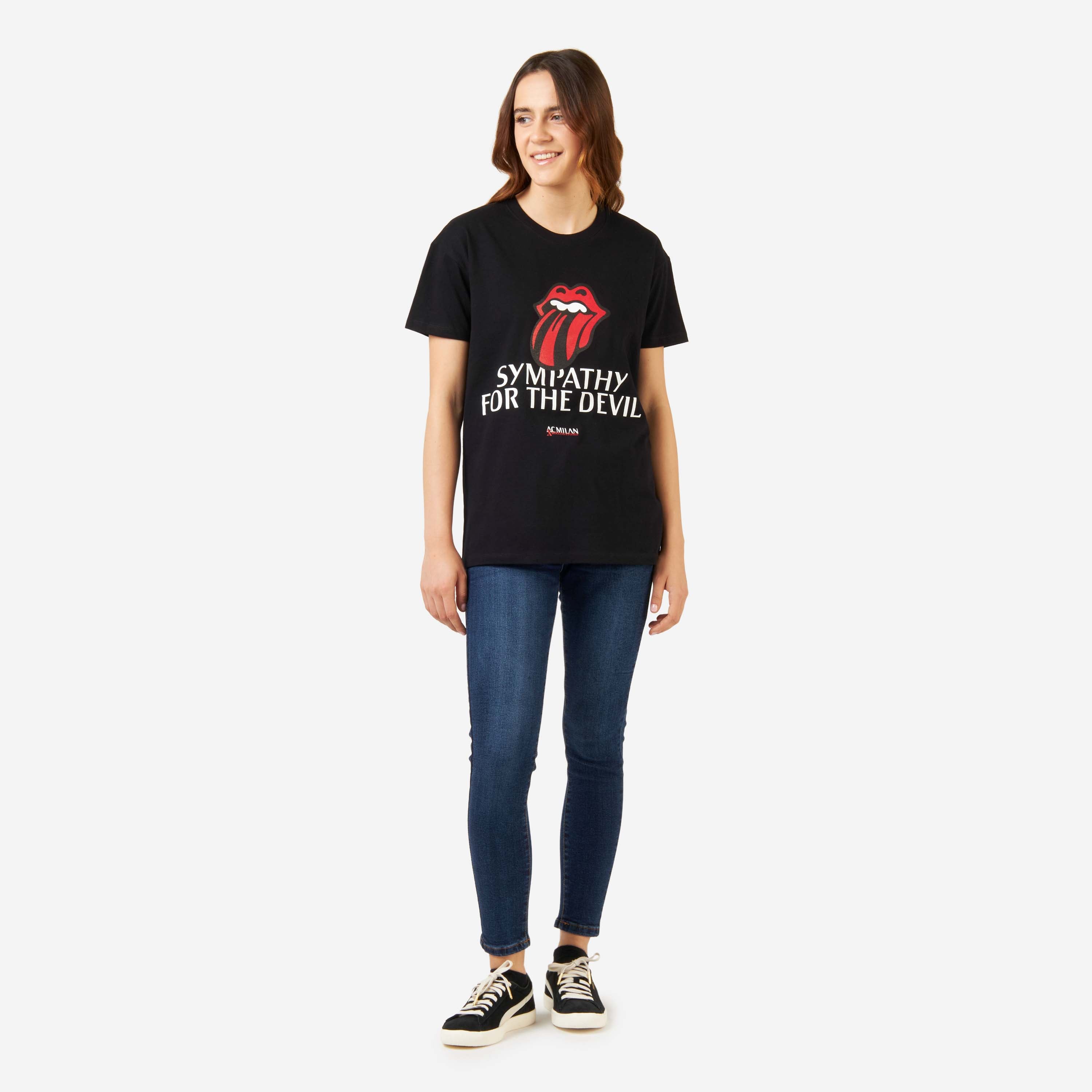 T-SHIRT MILAN X THE ROLLING STONES STAMPATA "SIMPATHY FOR THE DEVIL"