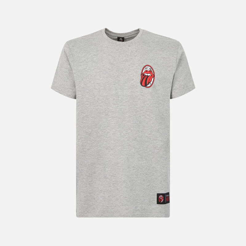T-SHIRT MILAN X THE ROLLING STONES CON STAMPA E RICAMO