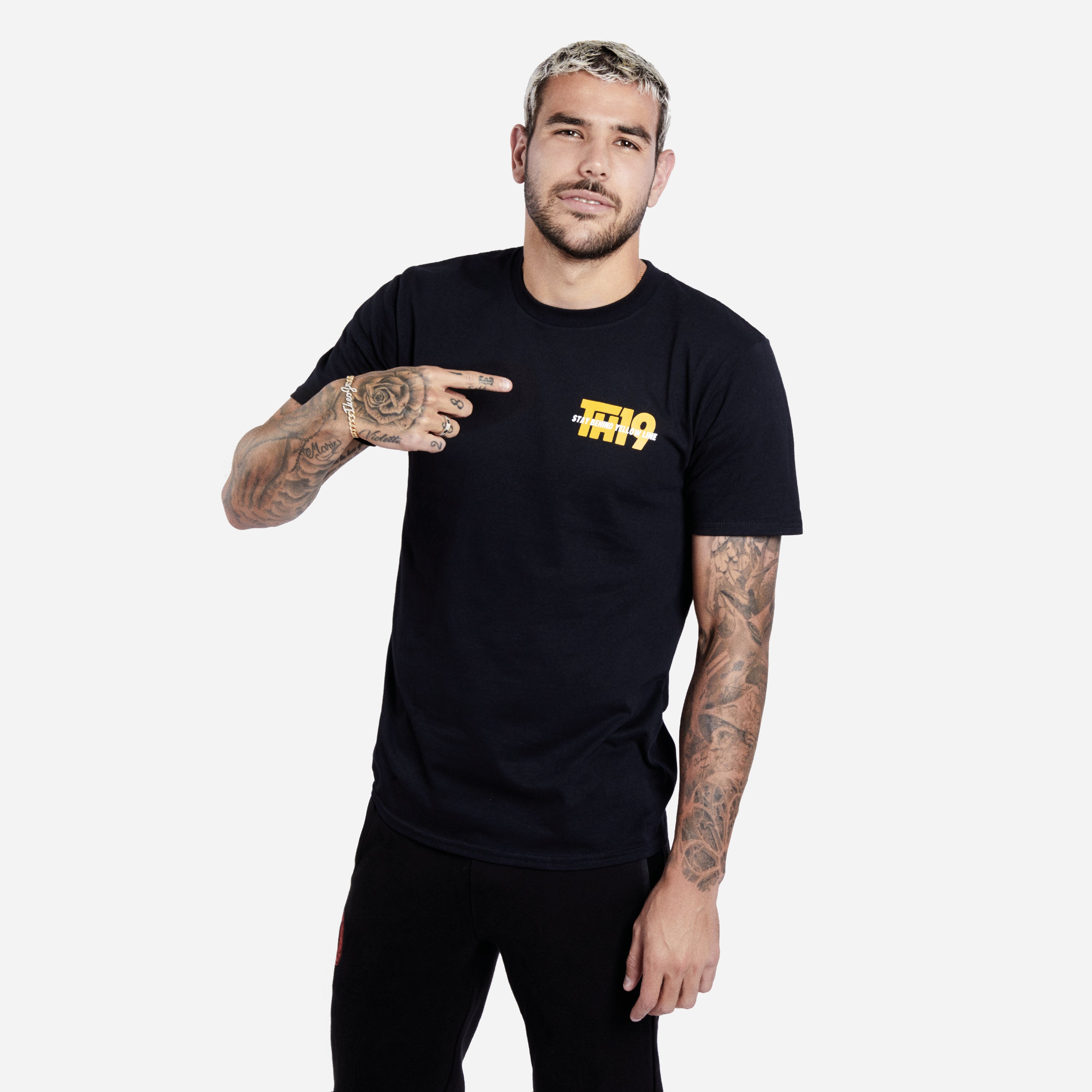 TH19 X ACM - T-SHIRT NERA CON STAMPA SUL RETRO