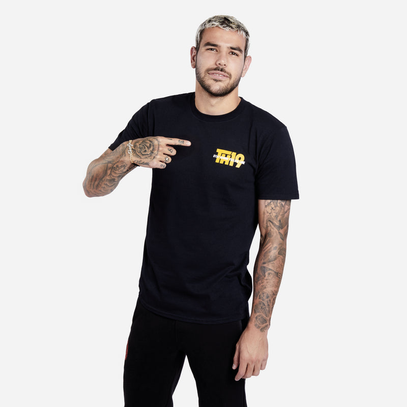 TH19 X ACM - T-SHIRT NERA CON STAMPA SUL RETRO