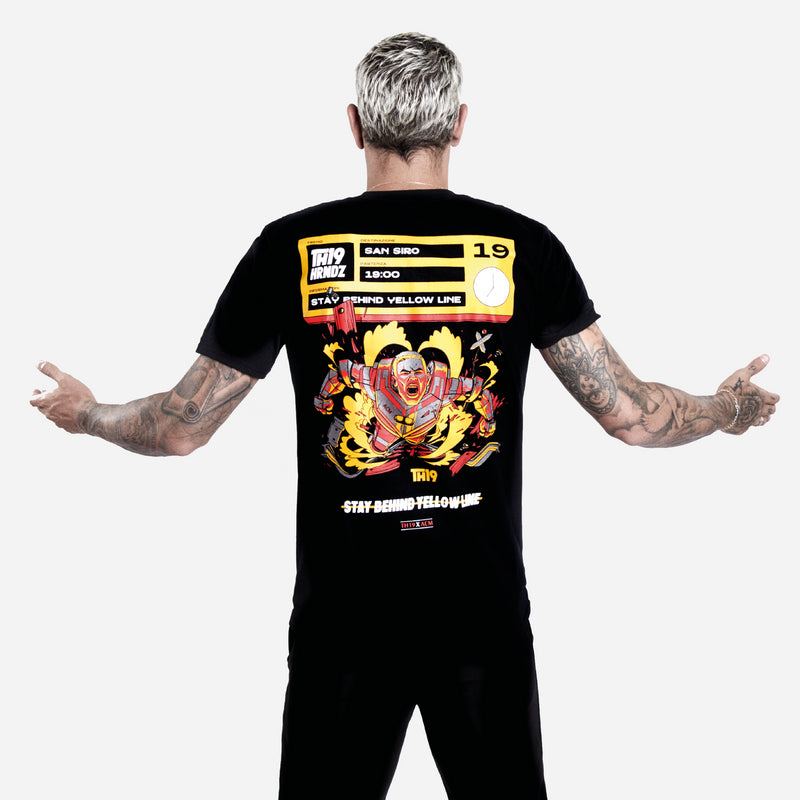TH19 X ACM - T-SHIRT NERA CON STAMPA SUL RETRO